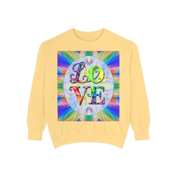 Sweatshirt Unisex with our inspirational  "Love" 'kaleidoscope' Design!! Faith Apparel Gospel Fashion Jumper, Pullover - Image 17