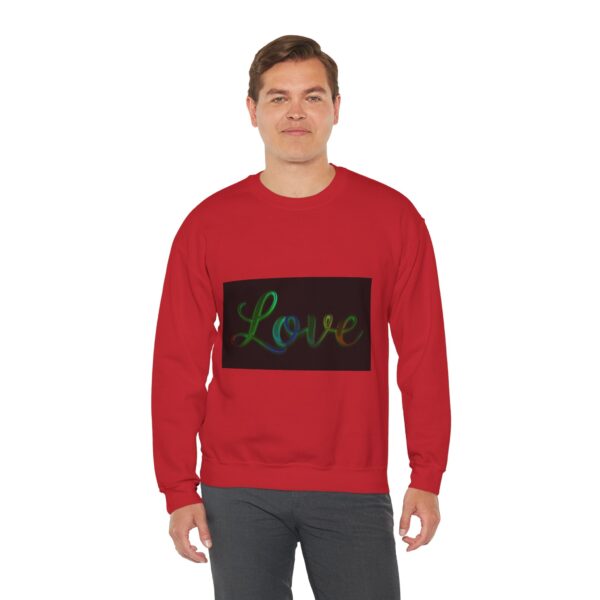 Crewneck Sweatshirt-with our inspirational "Love" 'light in darkness' Design!! Vintage Inspired Faith Apparel, Gospel Fashion Unisex Heavy - Image 22