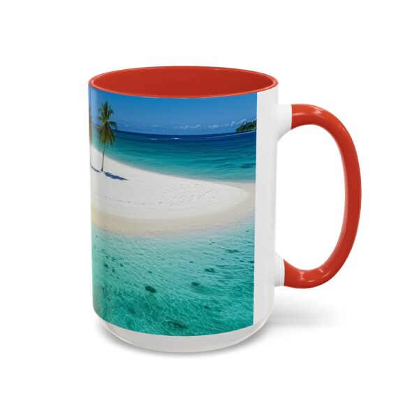 Our inspirational "Five Palm Island" Ceramic Accent Coffee Mug Design is Perfect for Wedding Gifts, Inspirational Decor - Image 30