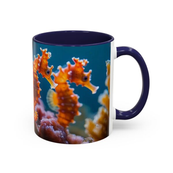 Our 'Seahorses' design Accent Coffee Mug, Perfect for Wedding Gifts, Inspirational Decor Beauty of God's Creation Tea Ceramic - Image 6
