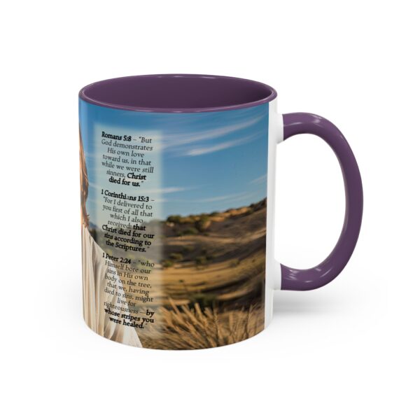 Our inspirational "Just Jesus" and Verses on Salvation Ceramic Accent Coffee Mug Design is Perfect for Wedding Gifts, Inspirational Decor - Image 46