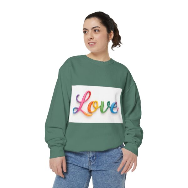 Sweatshirt Unisex with our inspirational  "Love" Design!! Faith Apparel Gospel Fashion Jumper, Pullover - Image 6