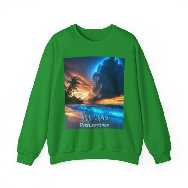 Crewneck Sweatshirt with our "Night Lights-Philippines" design! Tropical Beach Beauty of Creation Inspirational Sweatshirt Unisex - Image 14