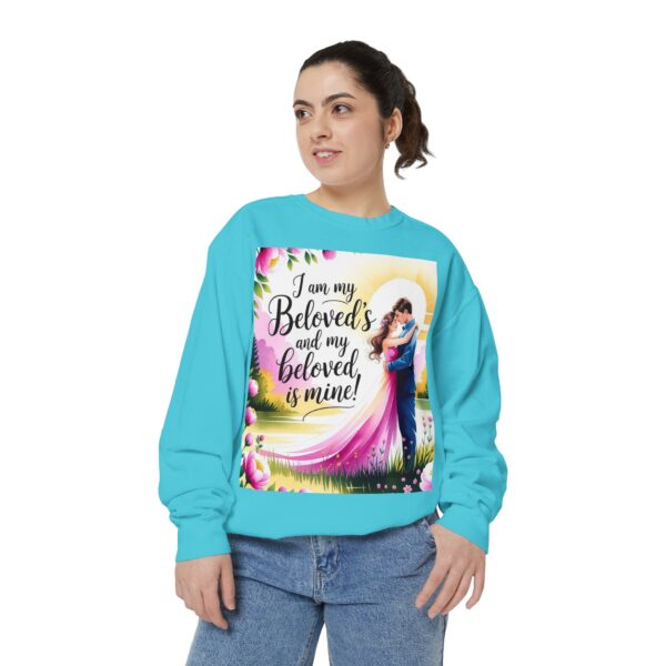 Sweatshirt Unisex with our inspirational "I am my Beloved's" from Song of Solomon design! Faith Apparel Gospel Fashion Jumper, Pullover - Image 27