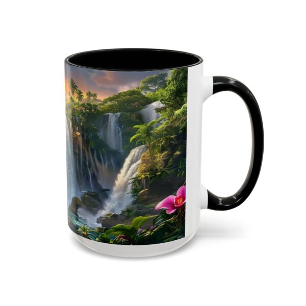 Our inspirational 'Philippine Waterfall' Ceramic Accent Coffee Mug Design is Perfect for Wedding Gifts, Inspirational Decor - Image 18