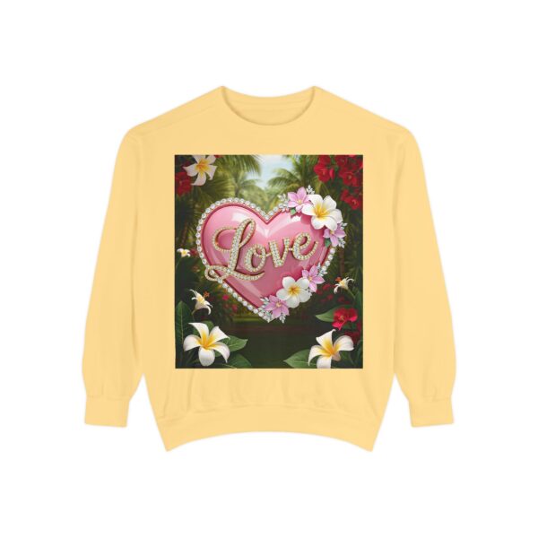 Sweatshirt Unisex with our Inspirational "Love" 'Solid Pink Heart' Design! Faith Apparel Gospel Fashion Jumper, Pullover - Image 15