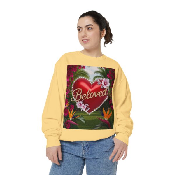 Sweatshirt Unisex Inspirational-Our "Beloved" 'Solid Red Heart' design! Christian Virtues Uplifting Faith-Based Apparel Gospel Comfort - Image 10