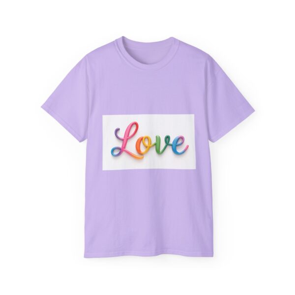Our inspirational "Love" Design!! on a Christian Unisex Cotton T-Shirt, Faith Spiritual Apparel, Love Gift - Image 23