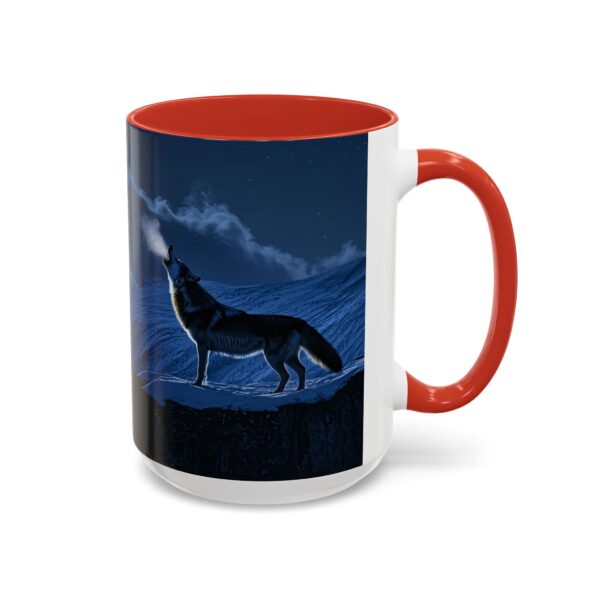 Our inspirational 'Wolf Moon' Ceramic Accent Coffee Mug Design is Perfect for Wedding Gifts, Inspirational Decor - Image 30