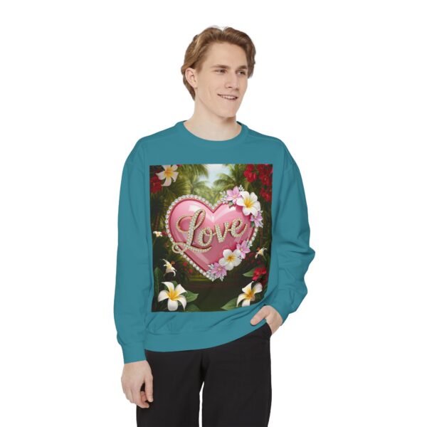 Sweatshirt Unisex with our Inspirational "Love" 'Solid Pink Heart' Design! Faith Apparel Gospel Fashion Jumper, Pullover - Image 25