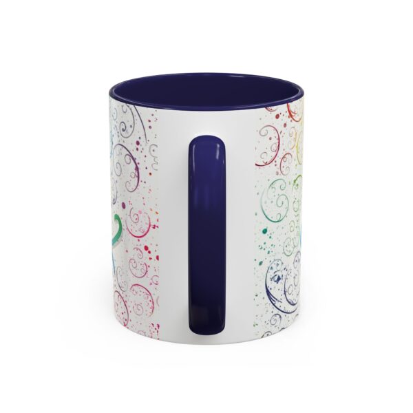 Our inspirational "Love" 'spirals' Ceramic Accent Coffee Mug Design is Perfect for Wedding Gifts, Inspirational Decor - Image 8