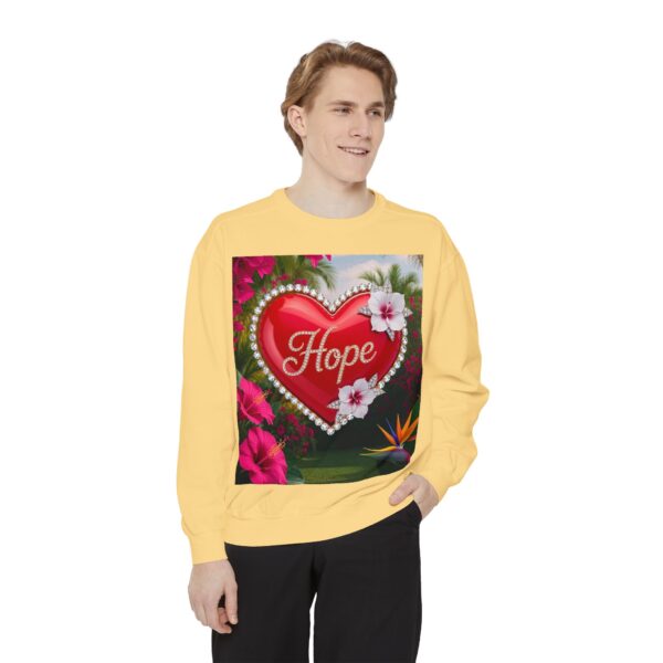 Sweatshirt Unisex Inspirational-With Our Beautiful "Hope" 'Solid Red Heart' Design- Faith Apparel Unisex Jumper Religious Gift, Comfort Wear, Gospel Fashion - Image 8