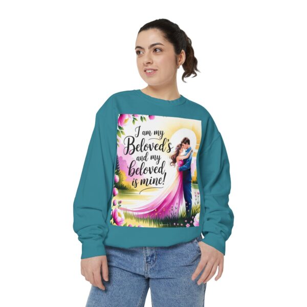 Sweatshirt Unisex with our inspirational "I am my Beloved's" from Song of Solomon design! Faith Apparel Gospel Fashion Jumper, Pullover - Image 24