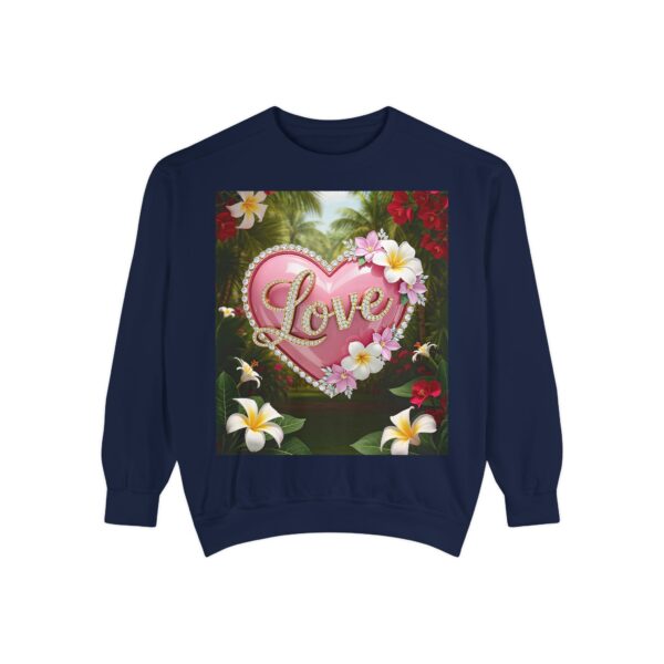 Sweatshirt Unisex with our Inspirational "Love" 'Solid Pink Heart' Design! Faith Apparel Gospel Fashion Jumper, Pullover - Image 36