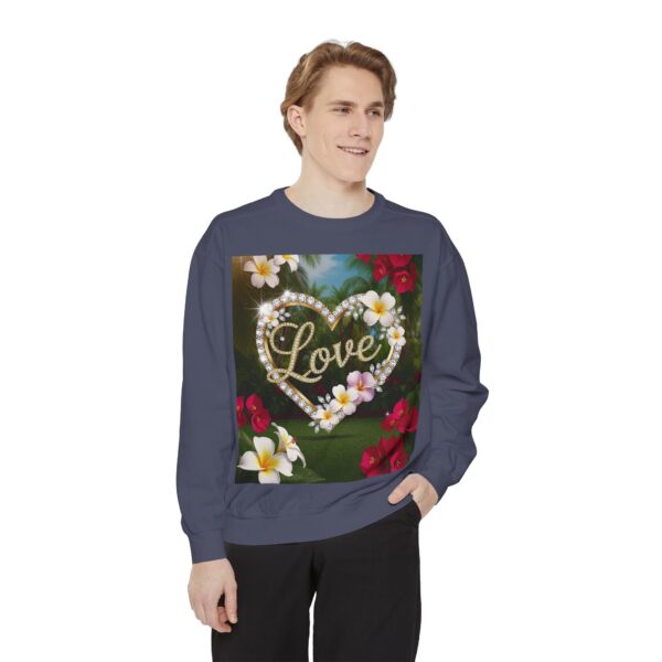 Sweatshirt Unisex Inspirational-With Our Beautiful "Love" 'Diamond Ring Heart' Faith Gospel Apparel Unisex Jumper, Religious Gift, Comfort Wear Philippians 4:8 - Image 37
