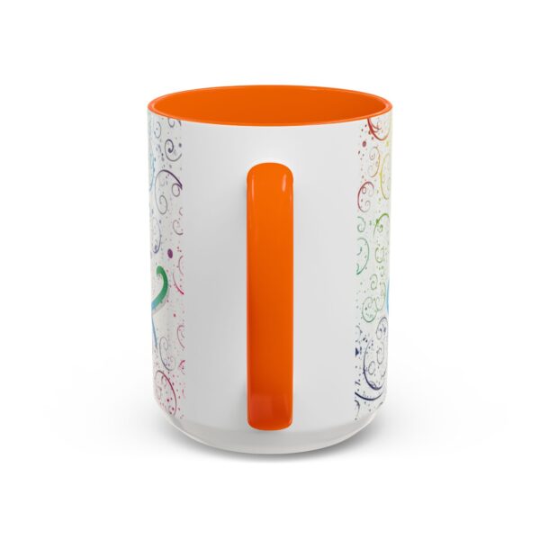 Our inspirational "Love" 'spirals' Ceramic Accent Coffee Mug Design is Perfect for Wedding Gifts, Inspirational Decor - Image 56