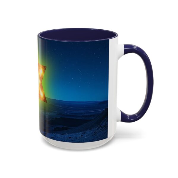 Our inspirational 'Star of David over Israel' Ceramic Accent Coffee Mug Design is Perfect for Wedding Gifts, Inspirational Decor - Image 22