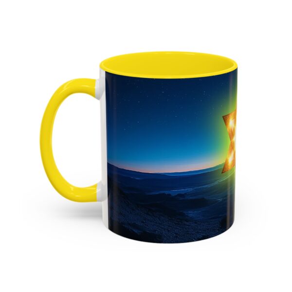 Our inspirational 'Star of David over Israel' Ceramic Accent Coffee Mug Design is Perfect for Wedding Gifts, Inspirational Decor - Image 51