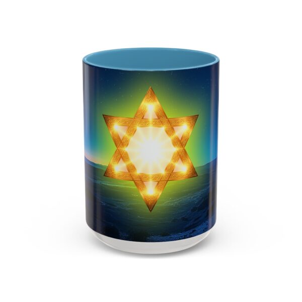 Our inspirational 'Star of David over Israel' Ceramic Accent Coffee Mug Design is Perfect for Wedding Gifts, Inspirational Decor - Image 37