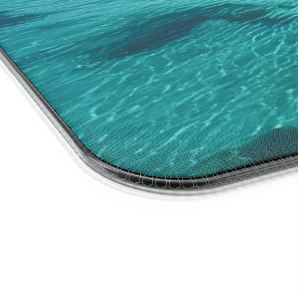 LED + wireless Charging Mouse Pad, Desk Mat, "Five Palm Island" Design, Tech Gift, Home Office Essentials Inspirational - Image 11