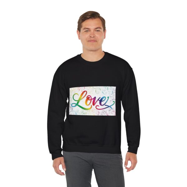 Crewneck Sweatshirt-with our inspirational "Love" 'spirals' Design!! Vintage Inspired Faith Apparel, Gospel Fashion Unisex Heavy - Image 9