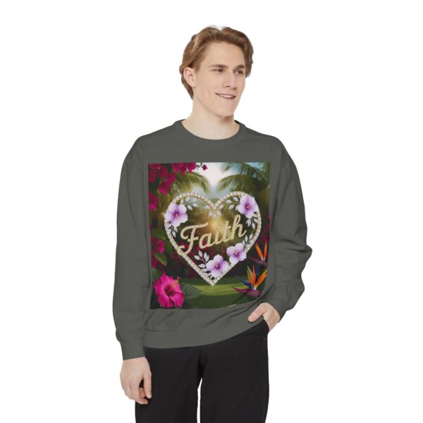 Sweatshirt Unisex Inspirational "Faith" 'Diamond Ring Heart' Christian Virtues Uplifting Faith-Based Apparel Gospel Encouragement Comfort - Image 13