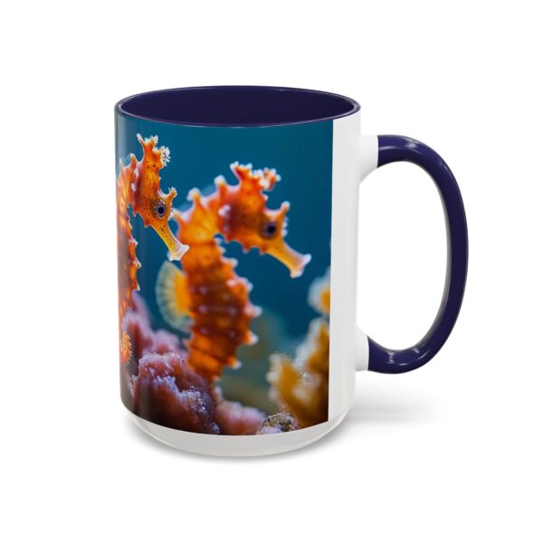 Our 'Seahorses' design Accent Coffee Mug, Perfect for Wedding Gifts, Inspirational Decor Beauty of God's Creation Tea Ceramic - Image 22