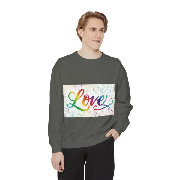 Sweatshirt Unisex our inspirational "Love" 'spirals' design. Faith Apparel Gospel Fashion Jumper, Pullover - Image 19