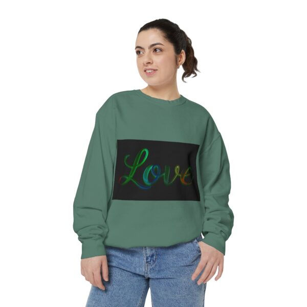 Sweatshirt Unisex with our inspirational  "Love" 'light in darkness' Design!! Faith Apparel Gospel Fashion Jumper, Pullover - Image 8