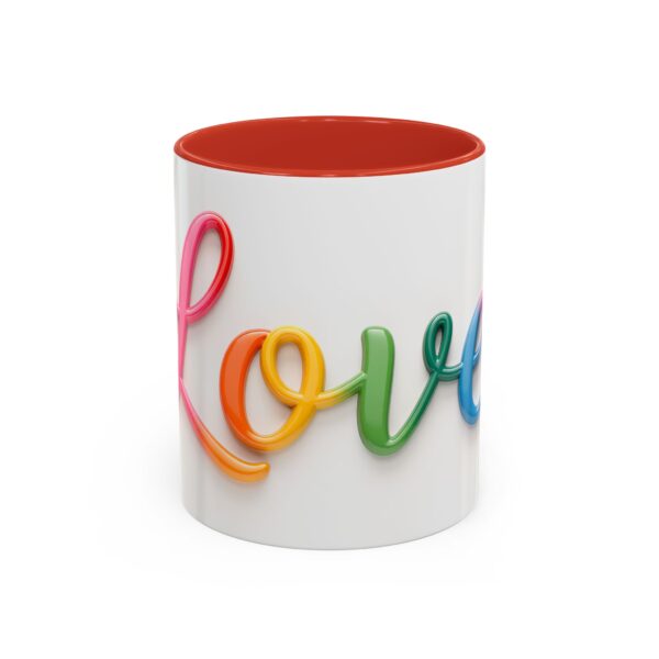 Our inspirational "Love" Ceramic Accent Coffee Mug Design is Perfect for Wedding Gifts, Inspirational Decor - Image 13