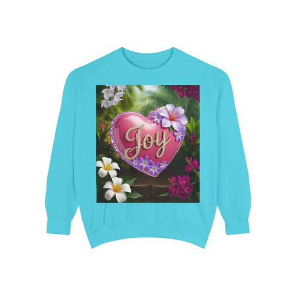 Sweatshirt Unisex with our Inspirational "Joy" 'Solid Pink Heart' Design! Faith Apparel Gospel Fashion Jumper, Pullover - Image 26