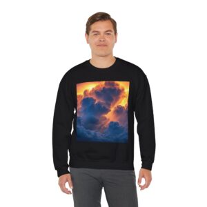 Crewneck Sweatshirt-with our Inspirational 'Storm Light' Design!! Vintage Inspired Faith Apparel, Gospel Fashion Unisex Heavy Beauty of Creation
