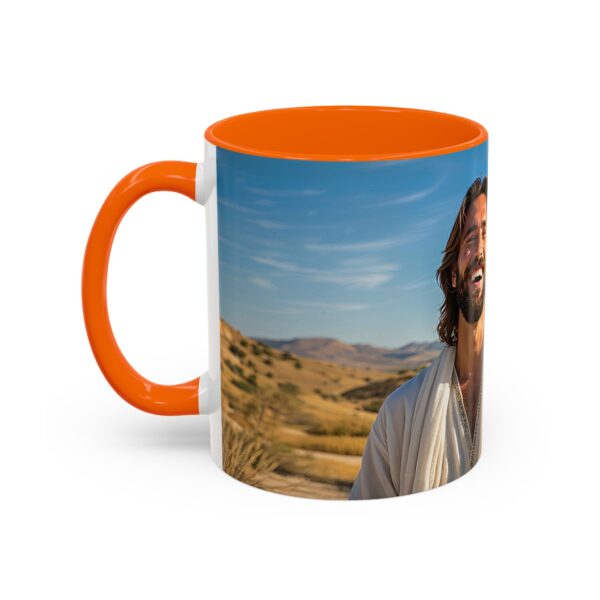 Our inspirational "Just Jesus" Ceramic Accent Coffee Mug Design is Perfect for Wedding Gifts, Inspirational Decor - Image 43