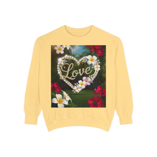 Sweatshirt Unisex Inspirational-With Our Beautiful "Love" 'Diamond Ring Heart' Faith Gospel Apparel Unisex Jumper, Religious Gift, Comfort Wear Philippians 4:8 - Image 9