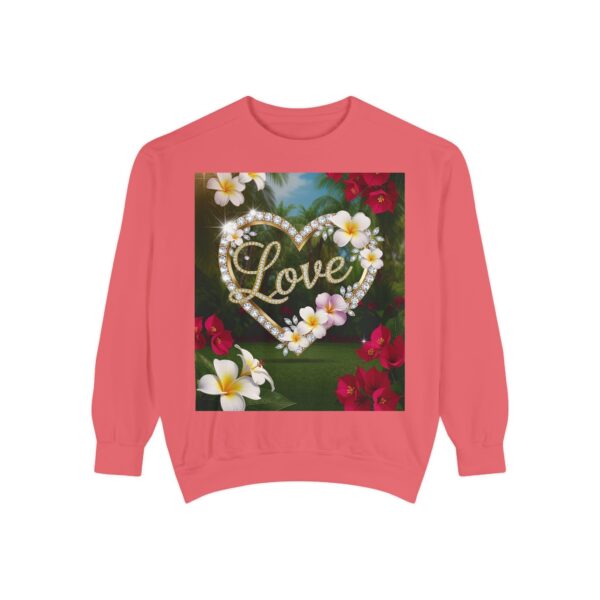 Sweatshirt Unisex Inspirational-With Our Beautiful "Love" 'Diamond Ring Heart' Faith Gospel Apparel Unisex Jumper, Religious Gift, Comfort Wear Philippians 4:8 - Image 45