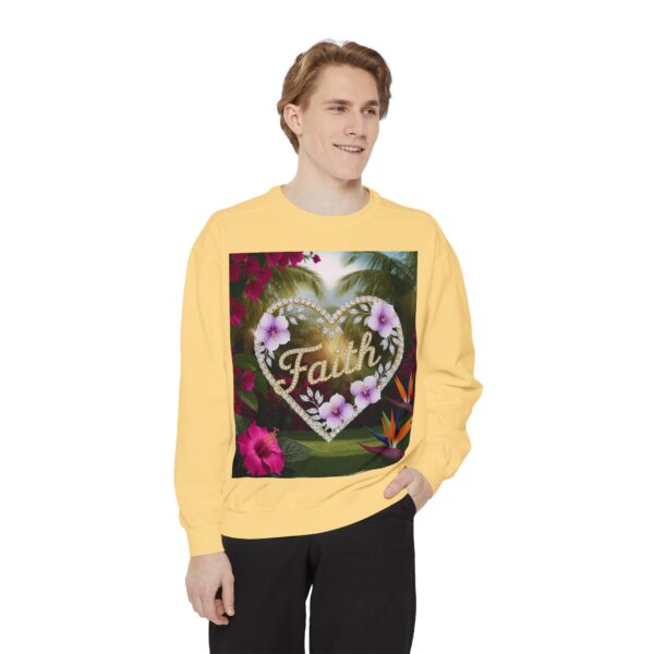 Sweatshirt Unisex Inspirational "Faith" 'Diamond Ring Heart' Christian Virtues Uplifting Faith-Based Apparel Gospel Encouragement Comfort - Image 11