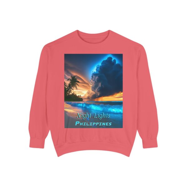 Sweatshirt Unisex Inspirational with our "Night Lights-Philippines" design! Beauty of Creation Tropical Beach Comfort, Jumper, Gift - Image 29