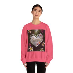 Crewneck Sweatshirt-with our Inspirational "Saved" 'Pure White Heart' Design!! Vintage Inspired Faith Apparel, Gospel Fashion Unisex Heavy