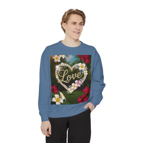 Sweatshirt Unisex Inspirational-With Our Beautiful "Love" 'Diamond Ring Heart' Faith Gospel Apparel Unisex Jumper, Religious Gift, Comfort Wear Philippians 4:8 - Image 34