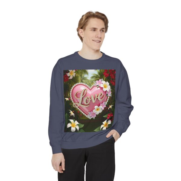 Sweatshirt Unisex with our Inspirational "Love" 'Solid Pink Heart' Design! Faith Apparel Gospel Fashion Jumper, Pullover - Image 35