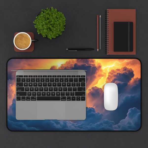 Inspirational Desk Mat 'Storm Light' - Mouse Pad, Office Decor Desk Accessory, Gaming Pad, Computer Mat, Non-Slip, Beauty of Nature - Image 5