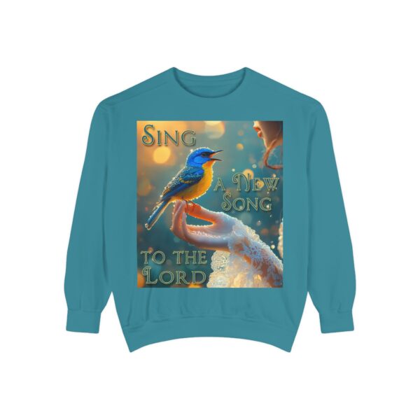 Sweatshirt Unisex Inspirational our 'Song Bird' "Sing a New Song" design! Christian Apparel, Faith-Based Comfort, Jumper, Gift for Believers - Image 2