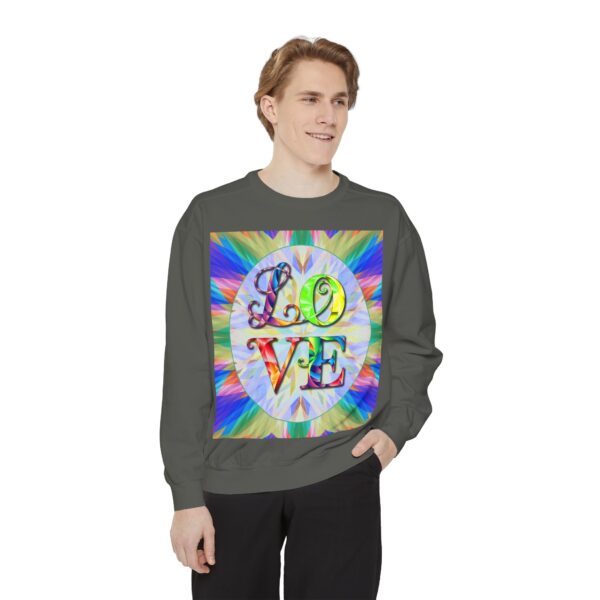 Sweatshirt Unisex with our inspirational  "Love" 'kaleidoscope' Design!! Faith Apparel Gospel Fashion Jumper, Pullover - Image 21
