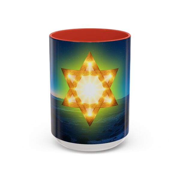 Our inspirational 'Star of David over Israel' Ceramic Accent Coffee Mug Design is Perfect for Wedding Gifts, Inspirational Decor - Image 29