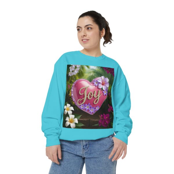 Sweatshirt Unisex with our Inspirational "Joy" 'Solid Pink Heart' Design! Faith Apparel Gospel Fashion Jumper, Pullover - Image 27