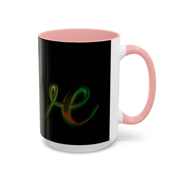 Our inspirational "Love" 'light in darkness' Ceramic Accent Coffee Mug Design is Perfect for Wedding Gifts, Inspirational Decor - Image 26