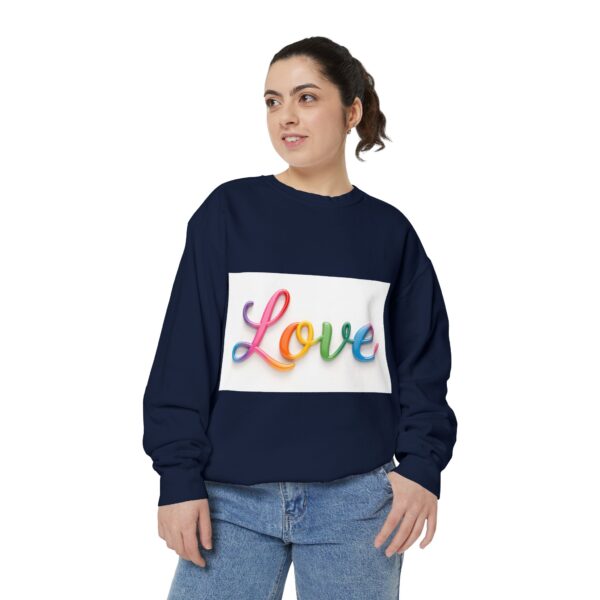 Sweatshirt Unisex with our inspirational  "Love" Design!! Faith Apparel Gospel Fashion Jumper, Pullover - Image 37