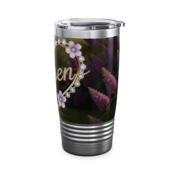 Our "Beloved" 'Diamond Ring Heart' Tumbler | 20oz Inspirational Travel Mug, Motivational Drinkware, Perfect for Gifting - Image 10