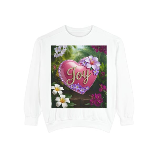 Sweatshirt Unisex with our Inspirational "Joy" 'Solid Pink Heart' Design! Faith Apparel Gospel Fashion Jumper, Pullover - Image 11