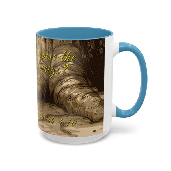 Our inspirational  'Day of Small Beginnings' from Zech 4:10 Ceramic Accent Coffee Mug Design is Perfect for Wedding Gifts, Inspirational Decor - Image 38